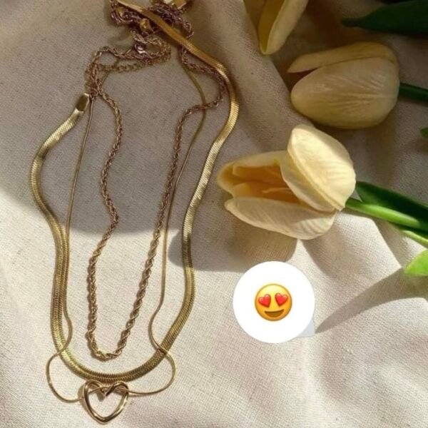 ٣سلاسل منفصلين استانليس مش بتغير لون 🫢✨