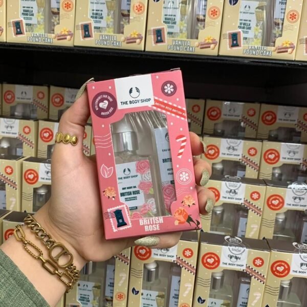 طقمthe body shop BRITISH ROSE❤️