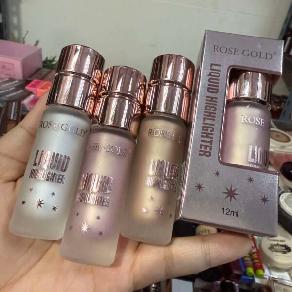 🎁 هاليتر روز جولد ليكويد جولد ولؤلؤي فقط✨