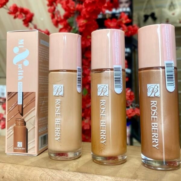 جلو فاونديشن  روز بيري  بديل elf درجه 3 فقط✨