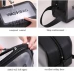 ⁦3شنطه مستوده جلد ضد الماء اسود🖤✨⁩ - الصورة ⁦3⁩