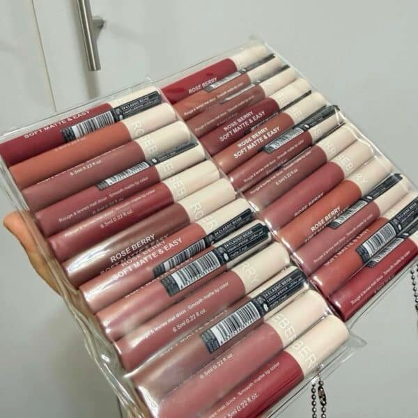 طقم كامل 12 قطعه روج روز بيري ✨